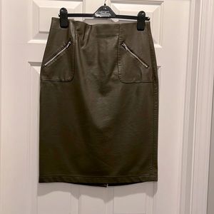 Zara faux leather skirt